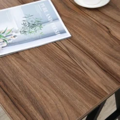 HOMCOM Industrial Bar Table With Steel Frame, Counter Height Table Pub Table For Kitchen Dining Room Cafe, Brown/Black 8 HOMCOM Industrial Bar Table With Steel Frame, Counter Height Table Pub Table For Kitchen Dining Room Cafe, Brown/Black -Homcom GUEST f9dd9c24 f970 4a3c bceb 7a04327963e5