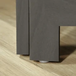 HOMCOM 4 Panel 67" Tall Wood Privacy Screen Room Divider With 3 Display Shelves, And Folding Storage For Bedroom Or Home Office, Gray -Homcom GUEST fc2d8087 6101 4828 a64e 88210ee6f414