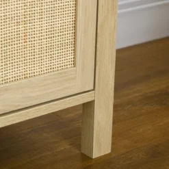 HOMCOM Boho TV Stand For 60 Inch Television, Entertainment Center With Rattan Door, Adjustable Shelf And Storage Cabinets, TV Console Cabinet, Natural 9 HOMCOM Boho TV Stand For 60 Inch Television, Entertainment Center With Rattan Door, Adjustable Shelf And Storage Cabinets, TV Console Cabinet, Natural -Homcom GUEST fd966def 2127 4b03 bff7 ebc7d6ae851b