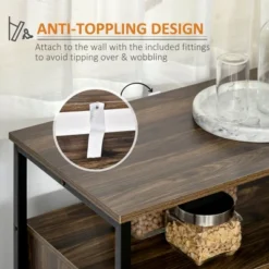 HOMCOM Rustic Kitchen Sideboard, Serving Buffet Storage Cabinet With Adjustable Shelves, Glass Doors, And 2 Drawers For Living Room 11 HOMCOM Rustic Kitchen Sideboard, Serving Buffet Storage Cabinet With Adjustable Shelves, Glass Doors, And 2 Drawers For Living Room -Homcom GUEST fff063b0 baa7 4236 81e7 e7c2e1f3c41c